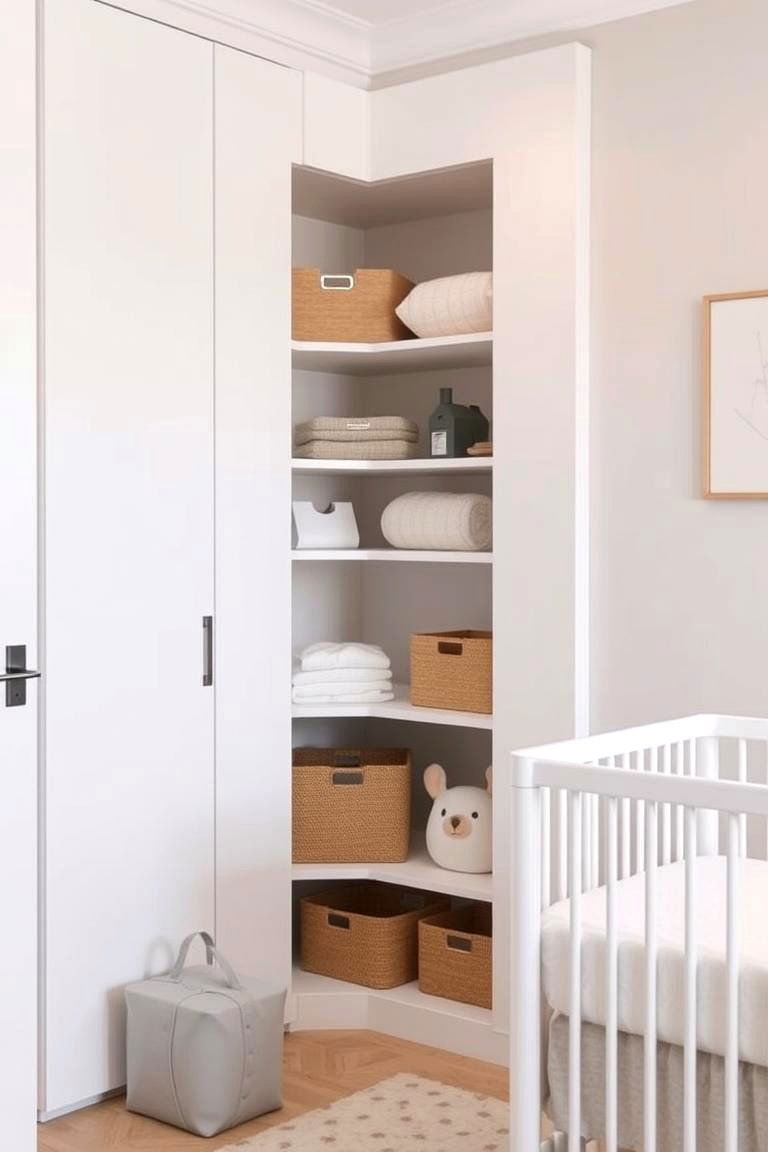 Corner Storage Units - 24 Nursery Storage Ideas