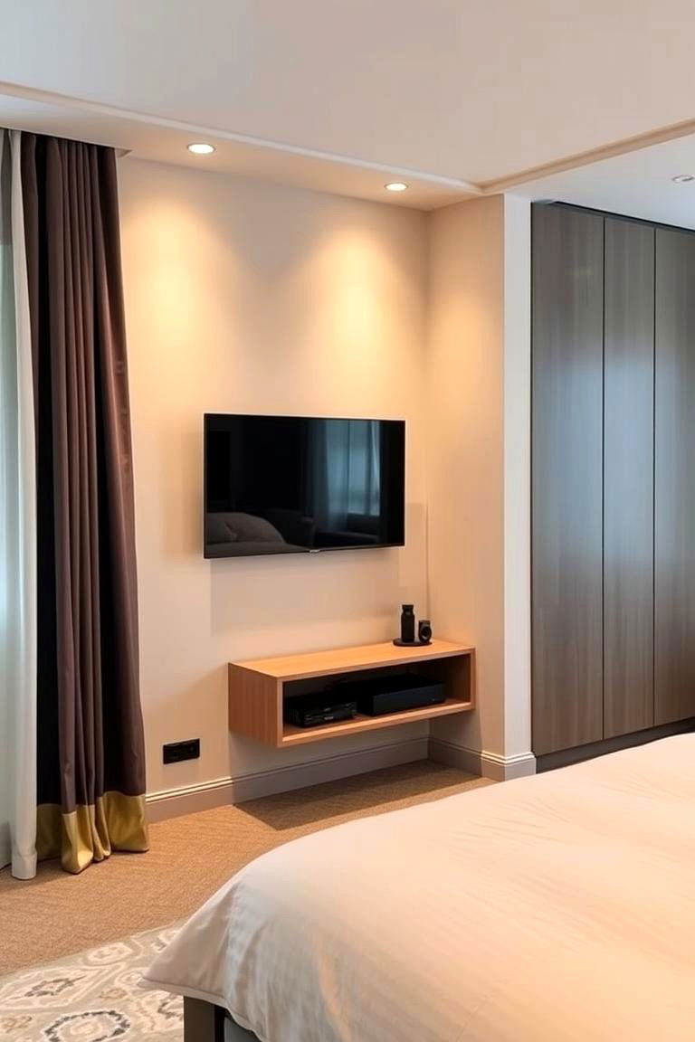 Corner TV Setup - 24 Bedroom Corner Ideas