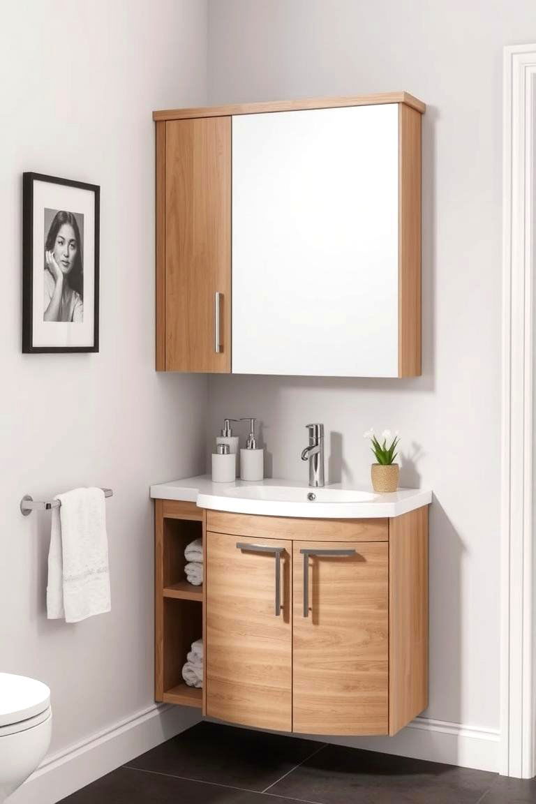 Corner Vanity Unit - 24 Vanity Room Ideas