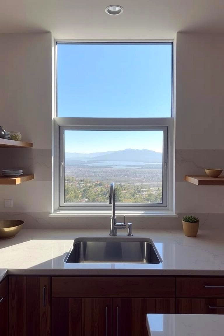 Corner Window Innovation - 24 Kitchen Window Ideas Over Sink