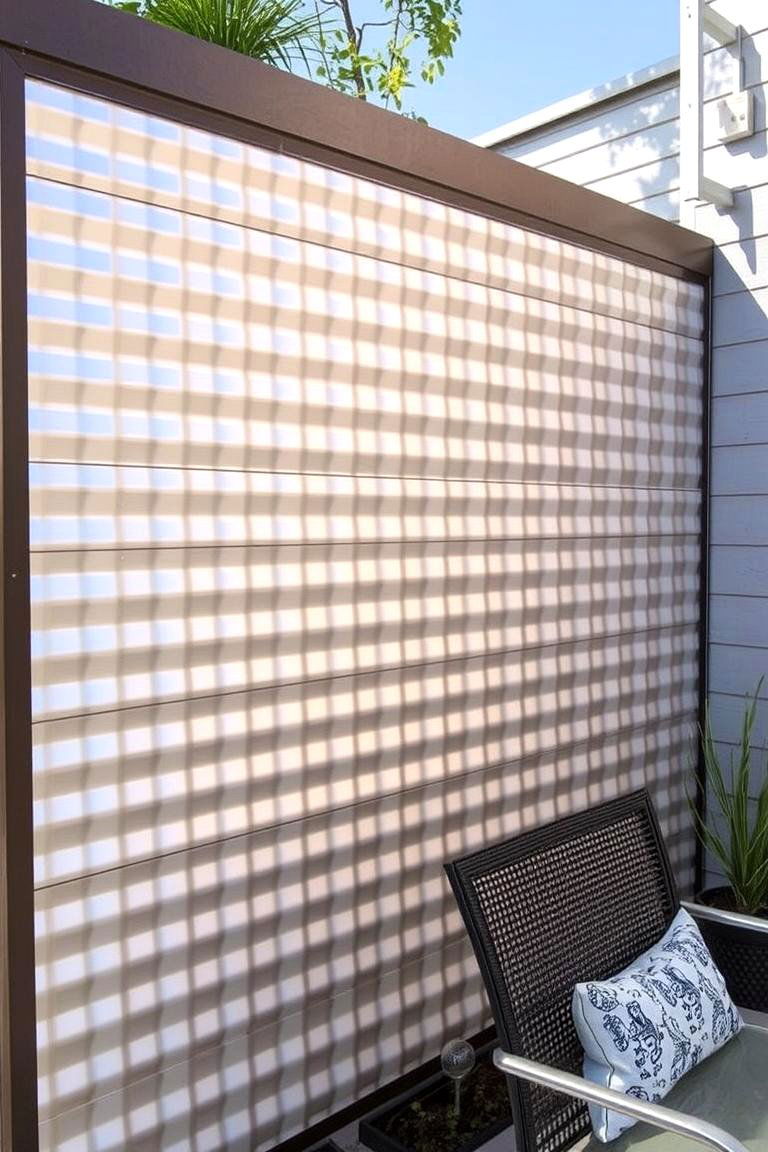 Corrugated Metal Panels - 24 Outdoor Privacy Screen Ideas