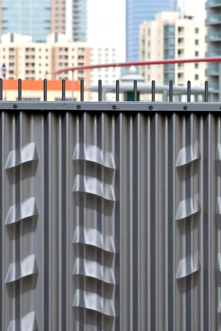 Corrugated Metal Privacy Fence - 24 Cheap Privacy Fence Ideas