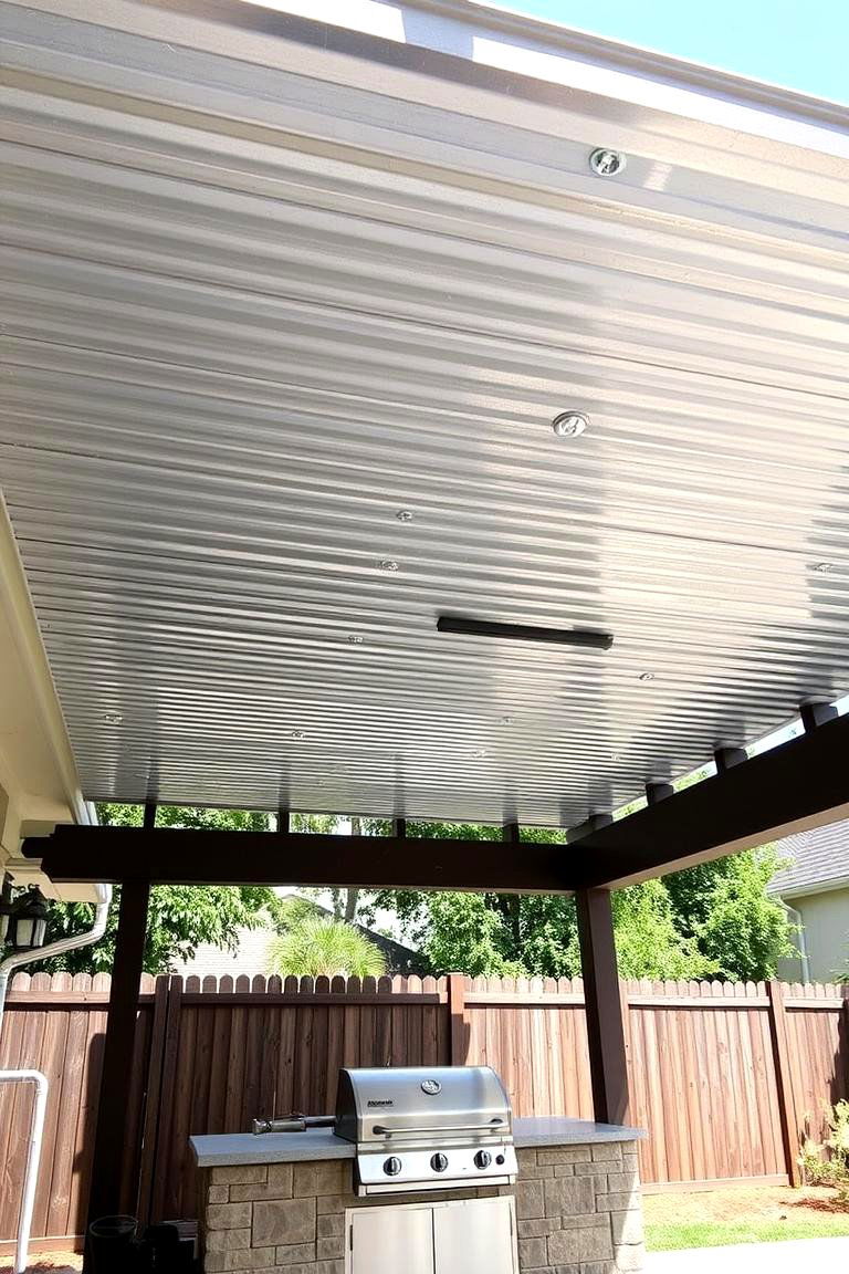 Corrugated Metal Roofing - 24 Pergola Roof Ideas