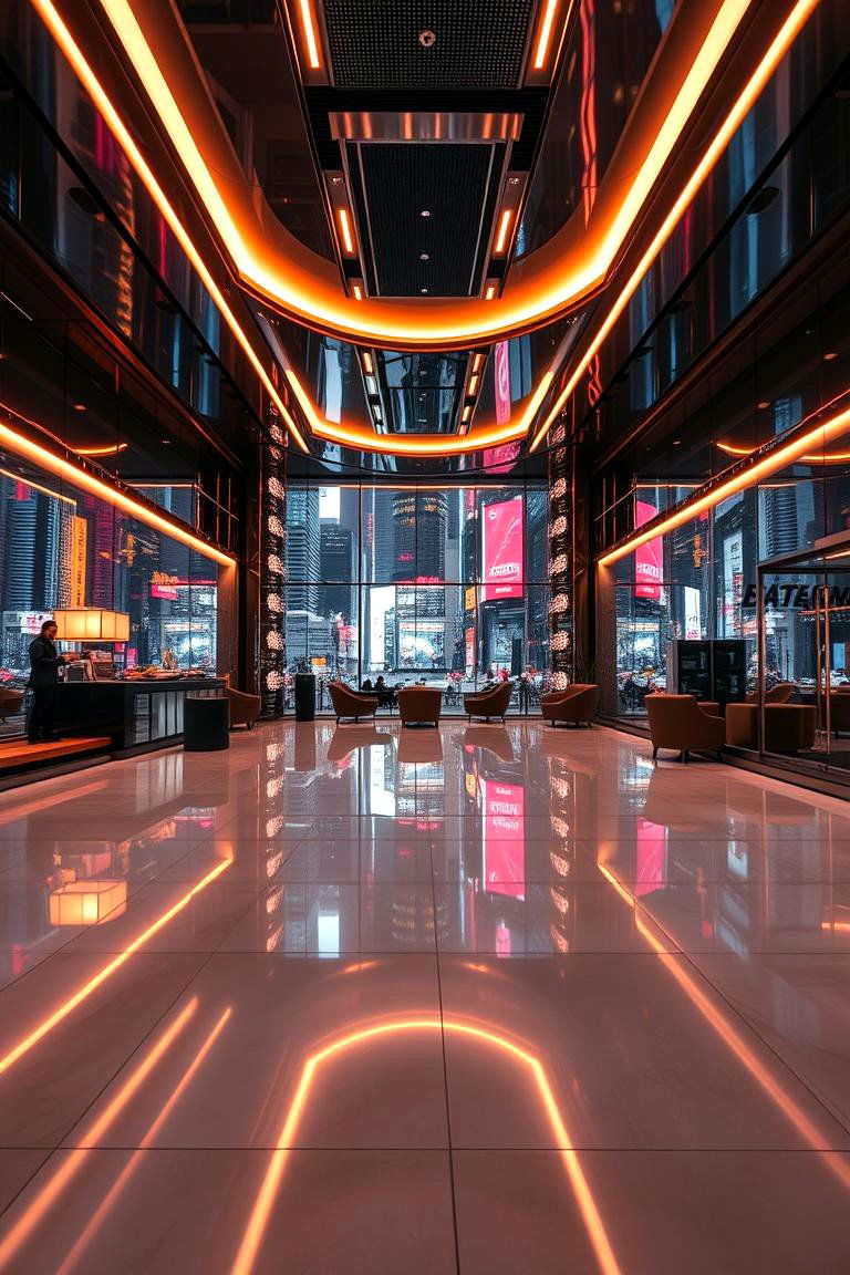 Coruscant Cityscape Room - 24 Star Wars Room Ideas
