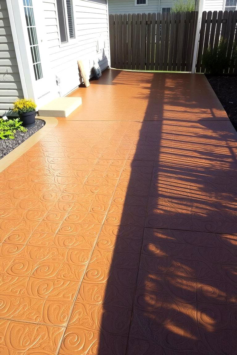 Cost Effective Concrete Overlays - 24 Patio Flooring Ideas