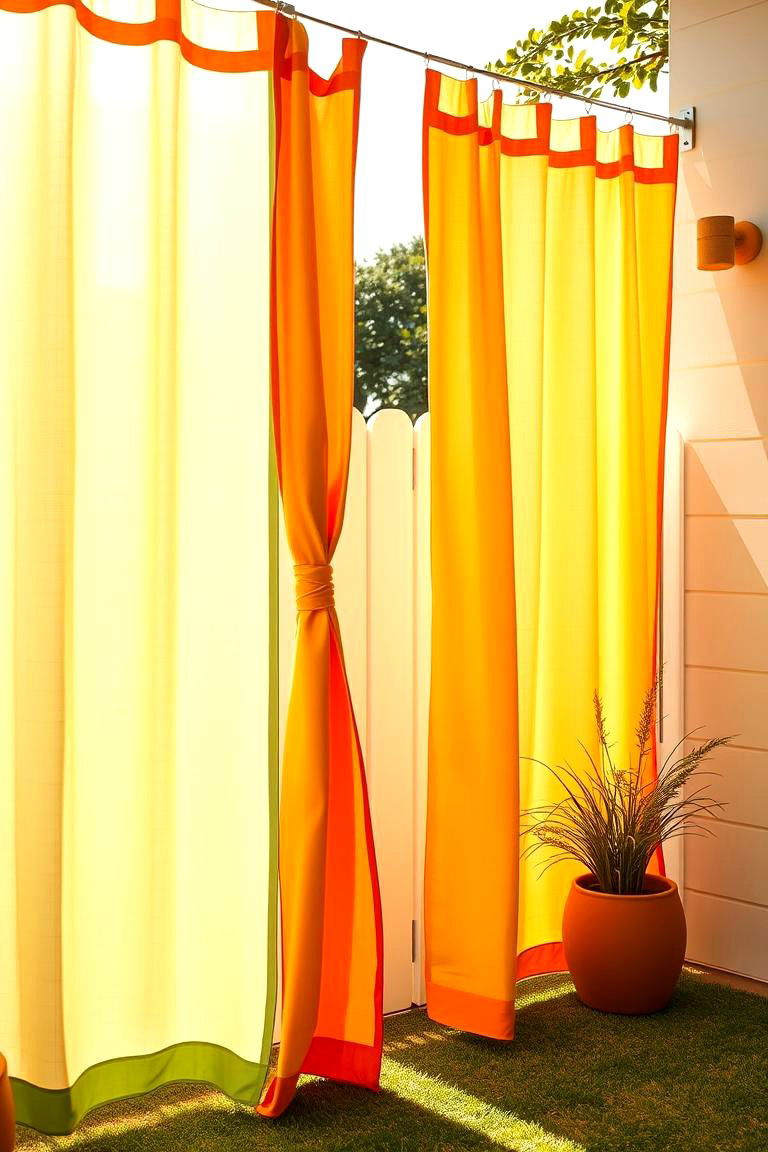 Cost Effective Outdoor Curtains - 24 Ideas Cheap Ways to Block Neighbors View