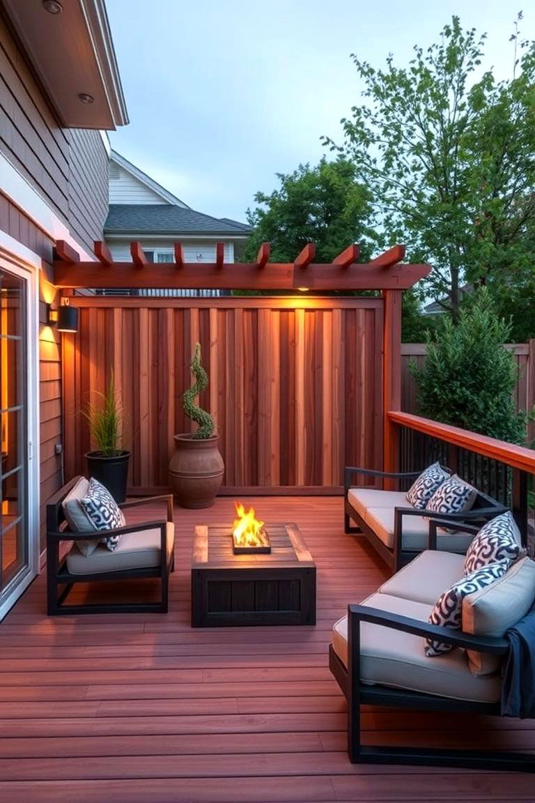Cost Effective Outdoor Upgrade - 24 Deck With Privacy Wall