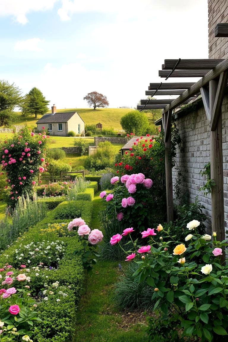 Cottage Charm Garden - 24 Hillside Terraced Garden Ideas