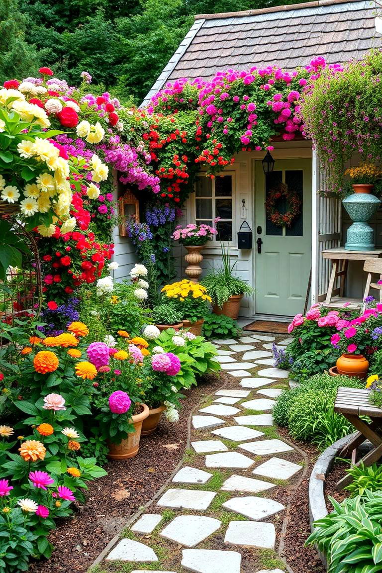 Cottage Garden Charm - 24 Garden Layout Ideas