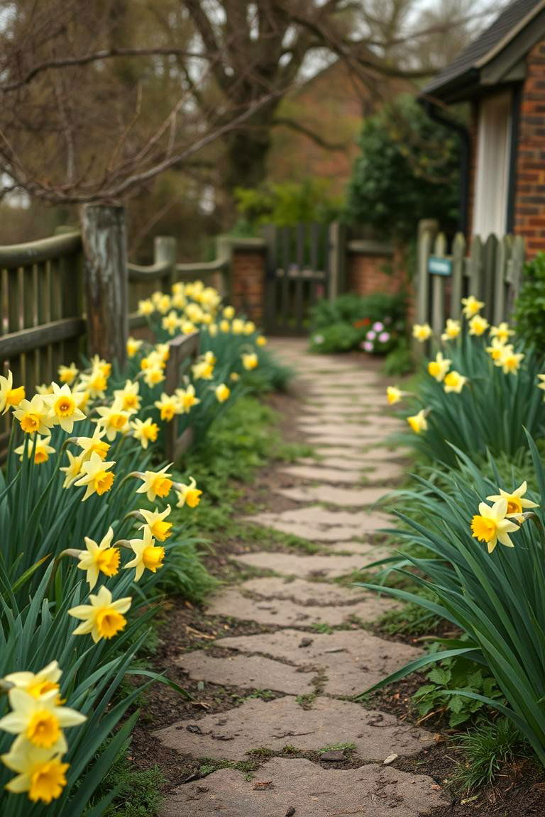Cottage Garden Charm with Daffodils - 24 Daffodil Garden Ideas
