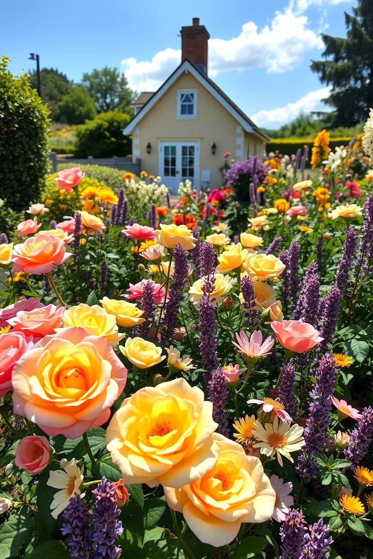 Cottage Garden Roses - 24 Rose Garden Ideas