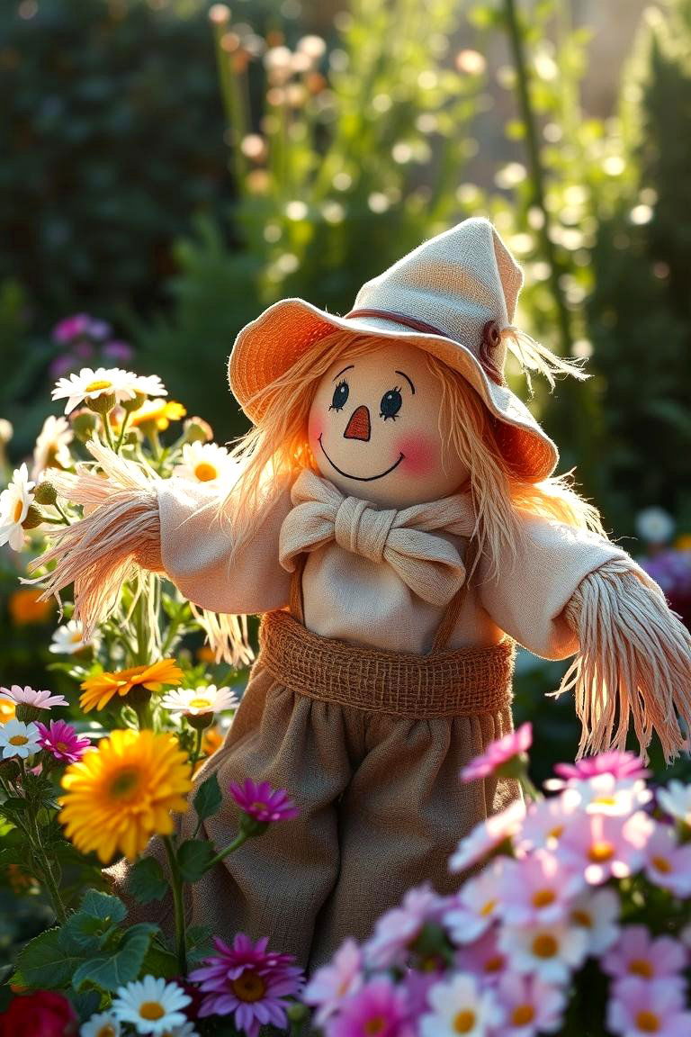 Cottage Garden Scarecrow - 24 Garden Scarecrow Ideas