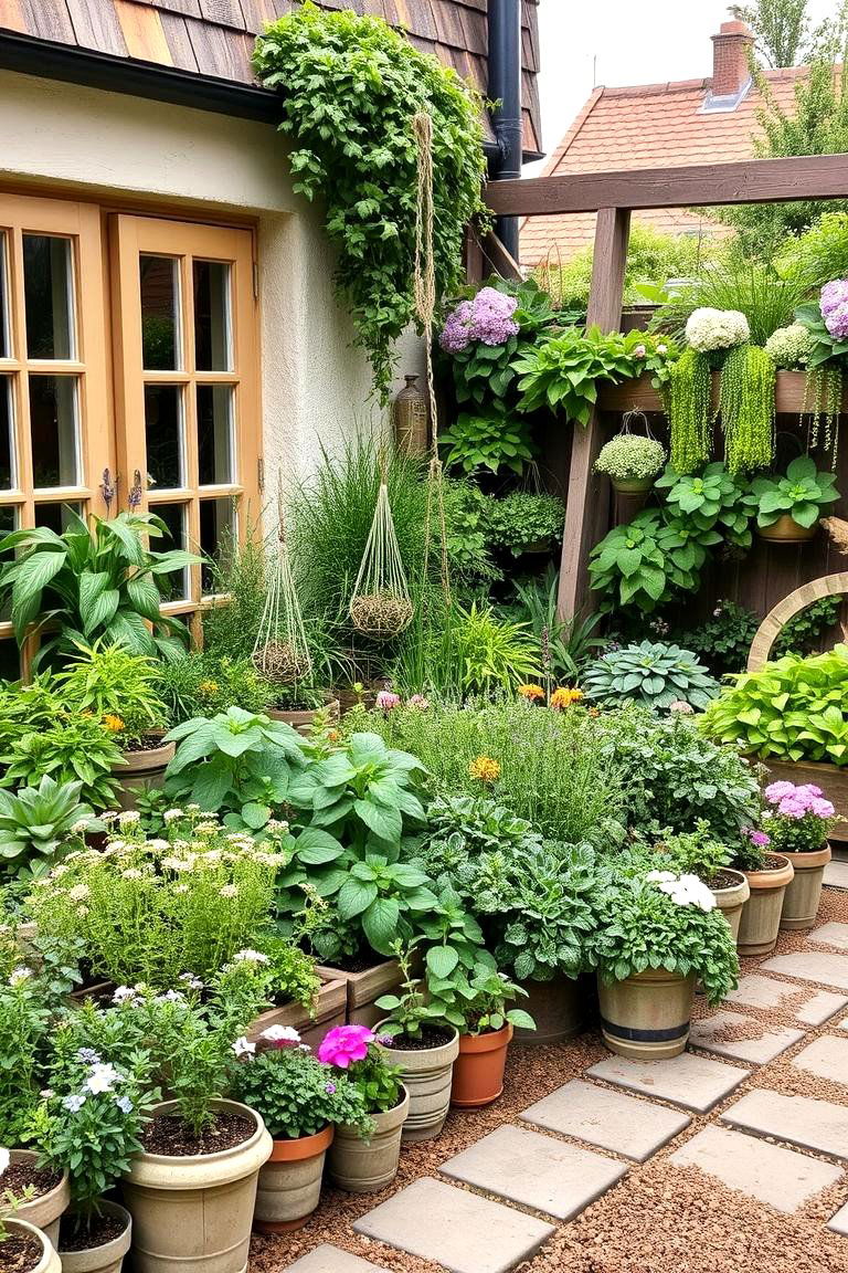 Cottage Herb Terrace - 24 Terraced Garden Ideas