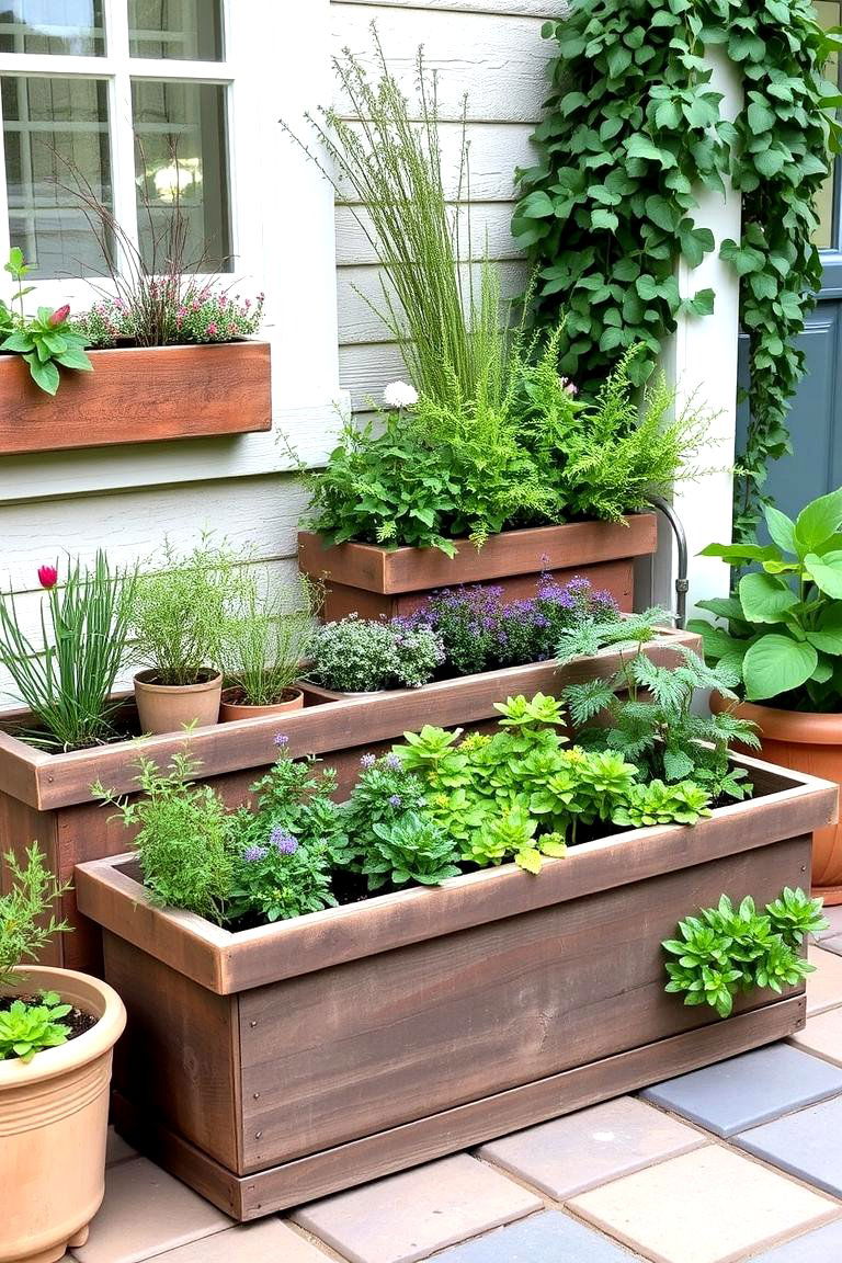 Cottage Herb Tier Garden - 24 Tiered Garden Ideas