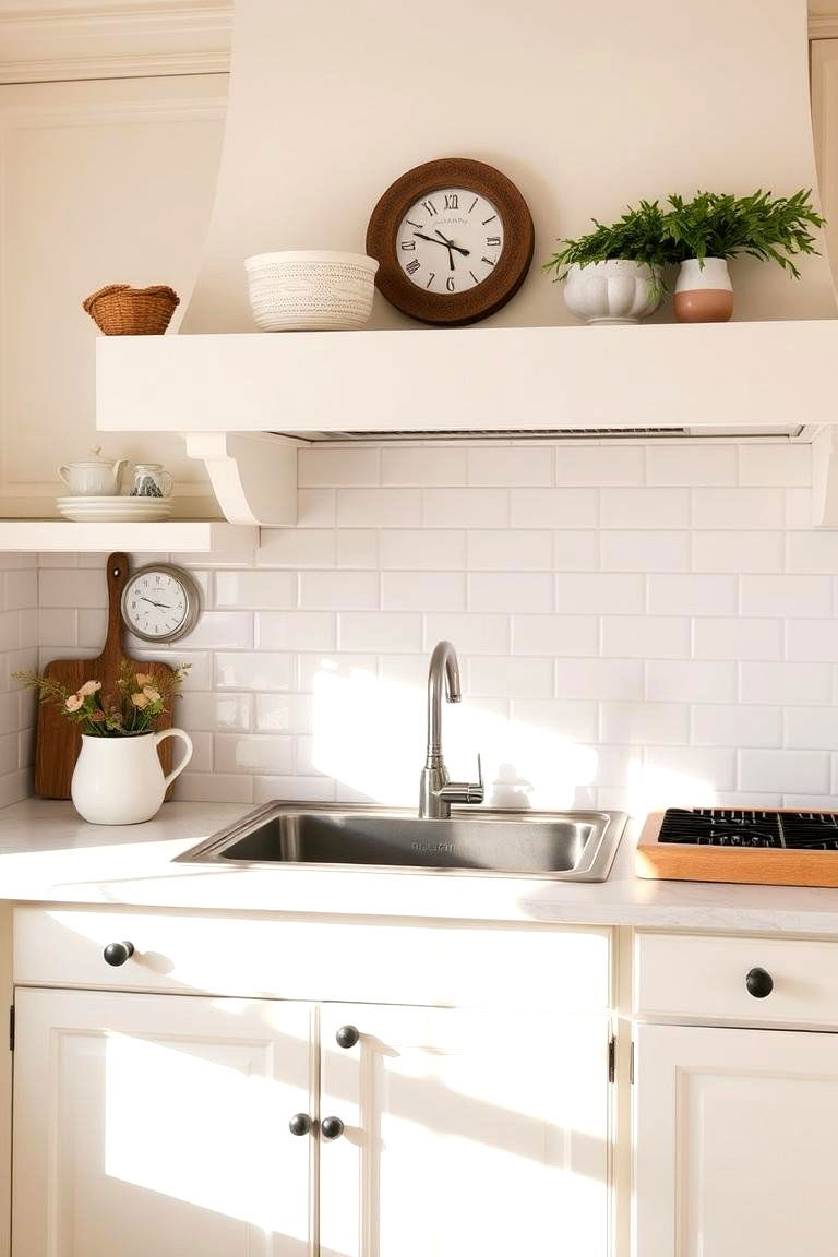 Cottage Inspired Tile - 24 White Kitchen Backsplash Ideas