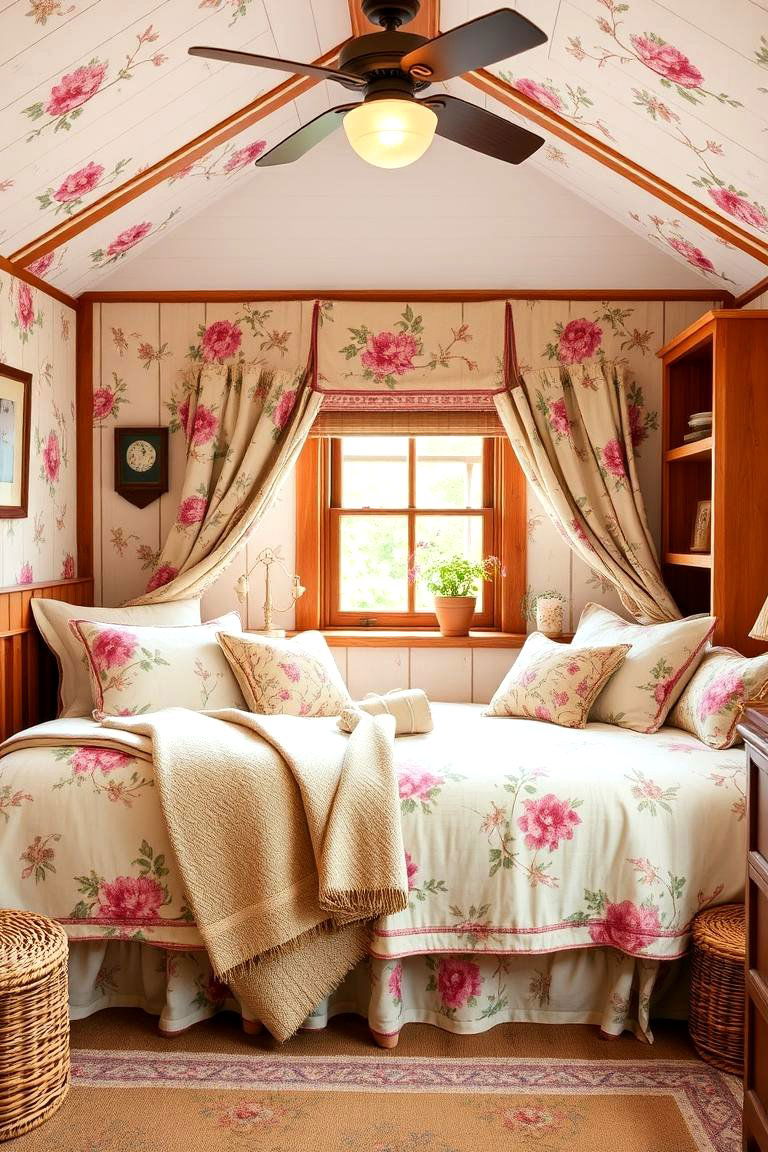 Cottage Style Bed Nook - 24 Bed Nook Ideas
