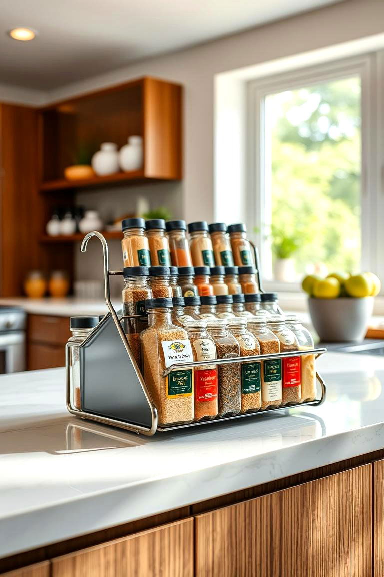 Countertop Spice Rack - 24 Spice Rack Ideas