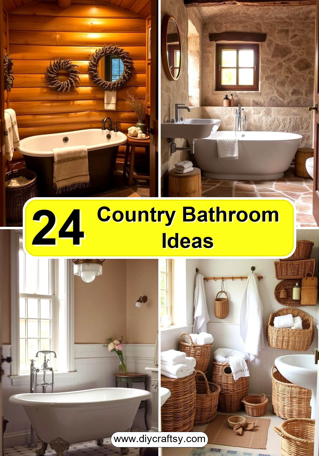Country Bathroom Ideas