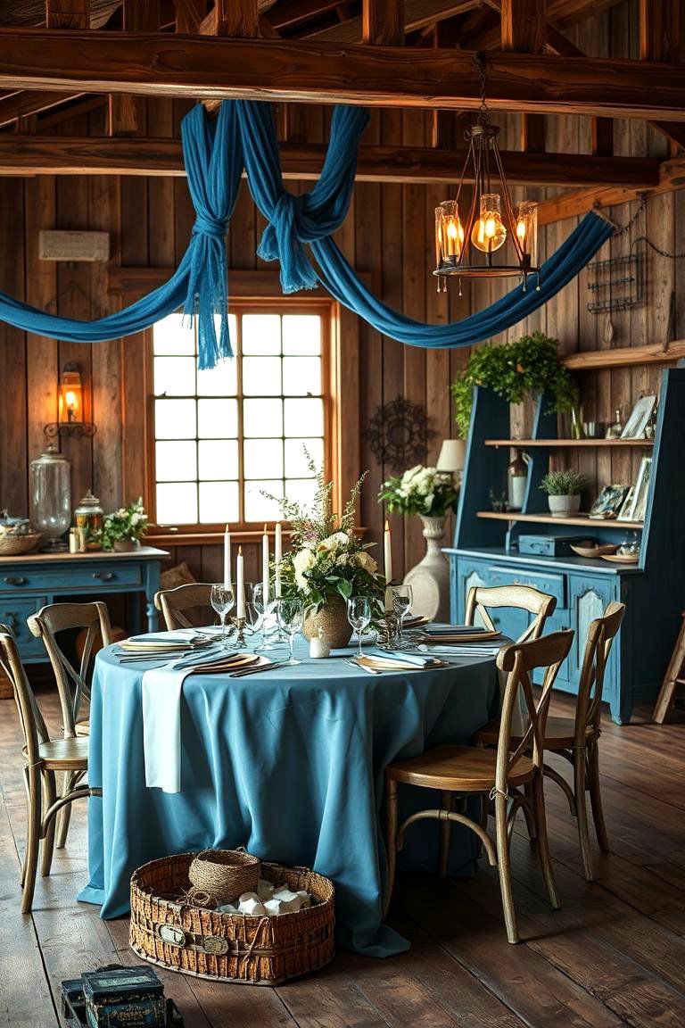 Country Blue Wedding - 24 Blue Wedding Theme Ideas