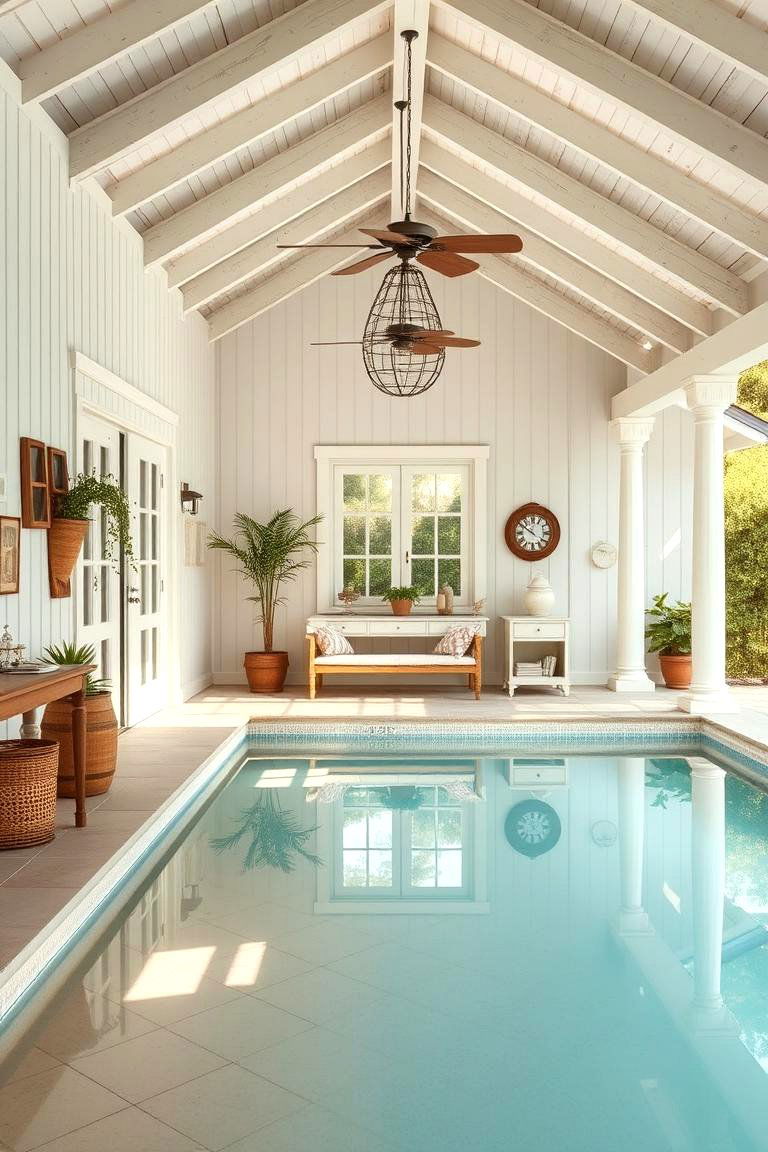 Country Bungalow Pool House - 24 Rustic Pool House Ideas
