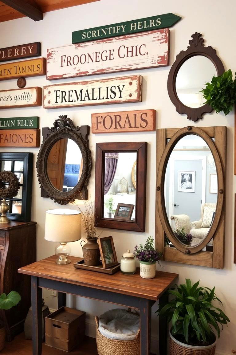 Country Chic Art and Wall Decor - 24 Farmhouse Living Room Ideas