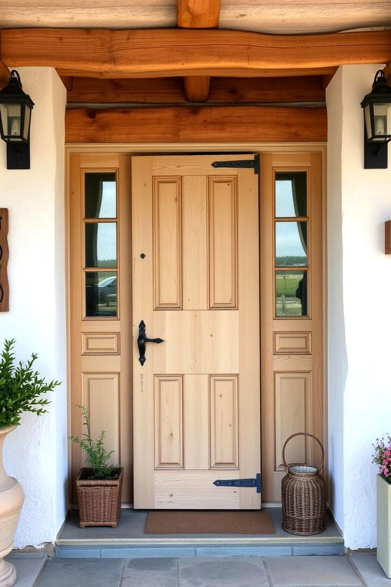 Country Cottage Entrance - 24 Rustic Front Door Ideas