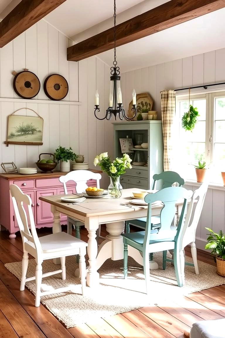 Country Cottage Sunroom - 24 Sunroom Dining Room Ideas