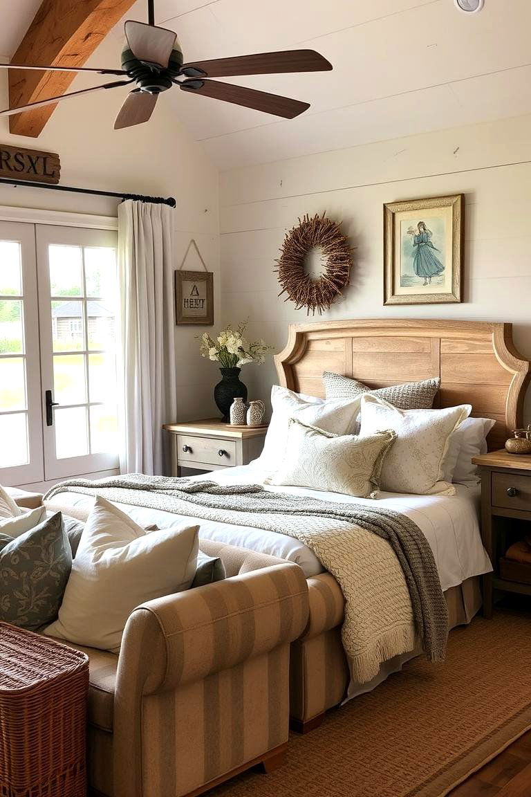 Country Farmhouse Comfort - 24 Country Bedroom Ideas