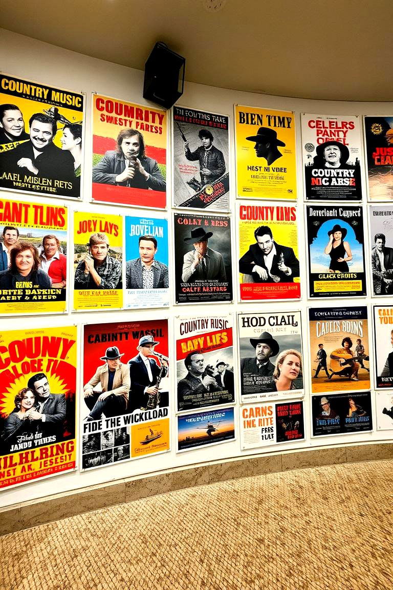Country Music and Film Posters - 24 Cowboy Room Decor Ideas