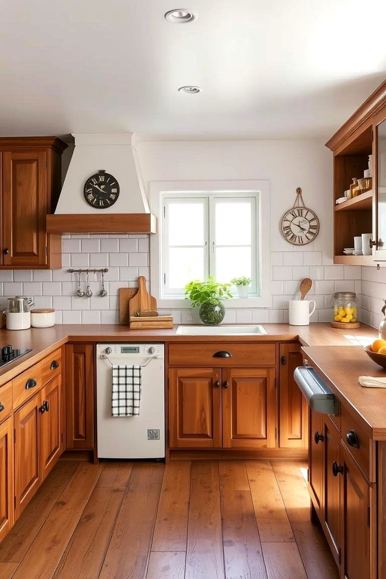 Country Style Cabinets - 24 Kitchen Cabinet Ideas