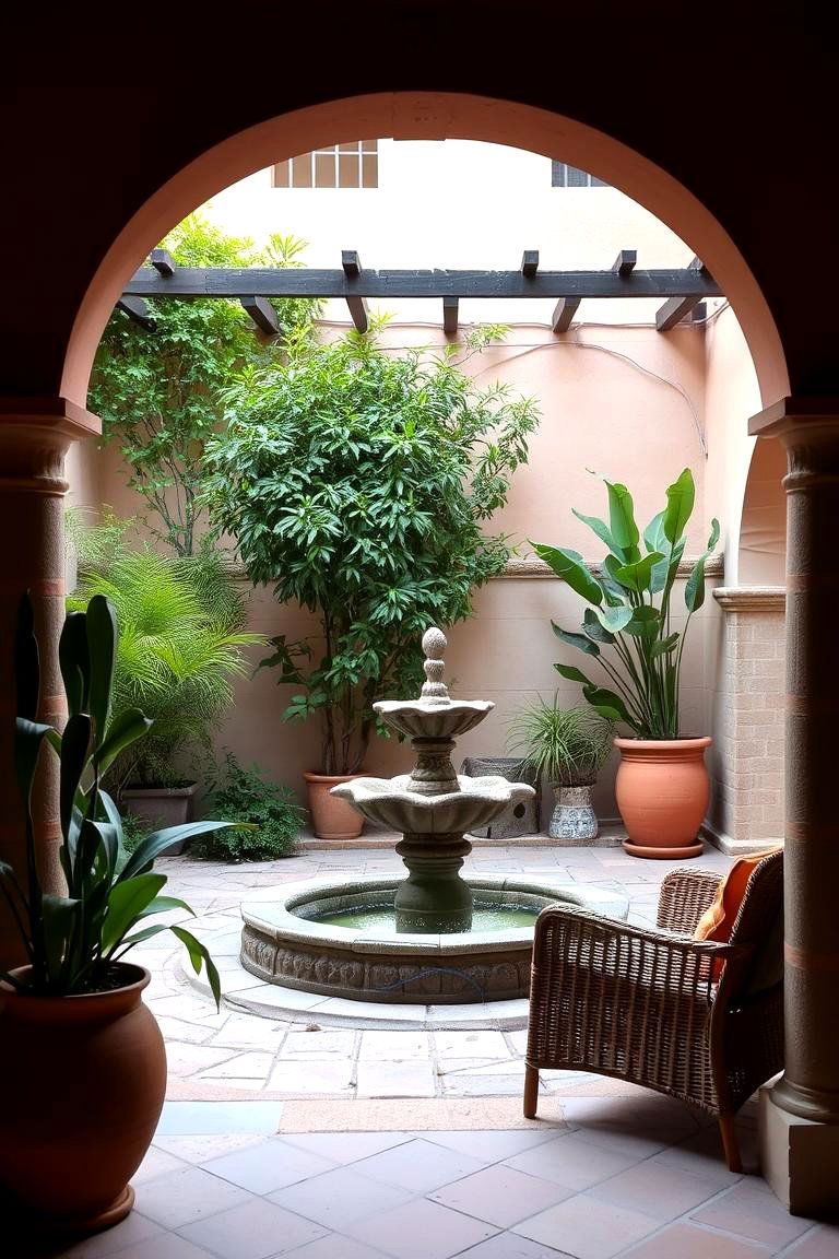 Courtyards and Patios - 24 Mexican Style House Design Ideas