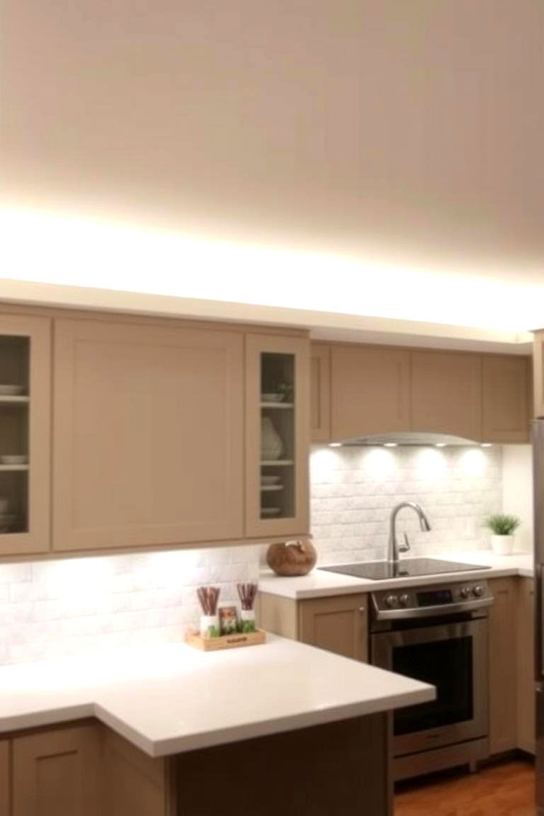 Cove Lighting for Soft Indirect Illumination - 24 Small Kitchen Lighting Ideas