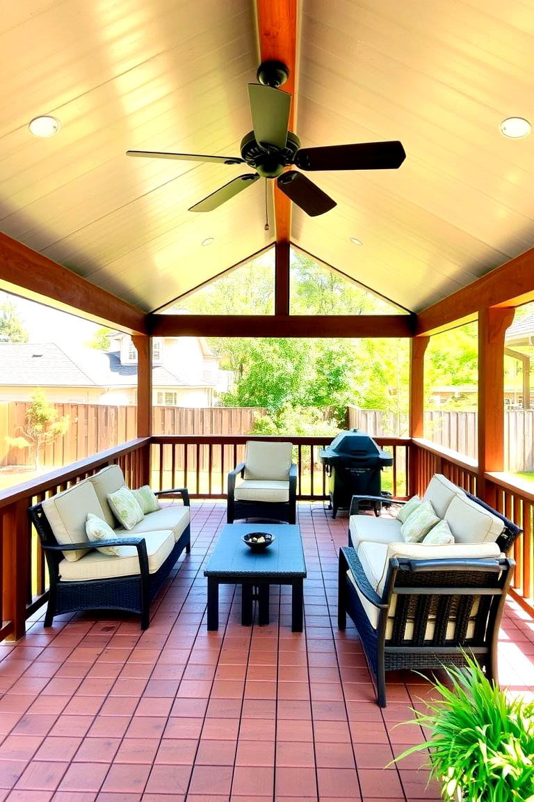 Covered Deck or Porch - 24 Wood Deck Ideas