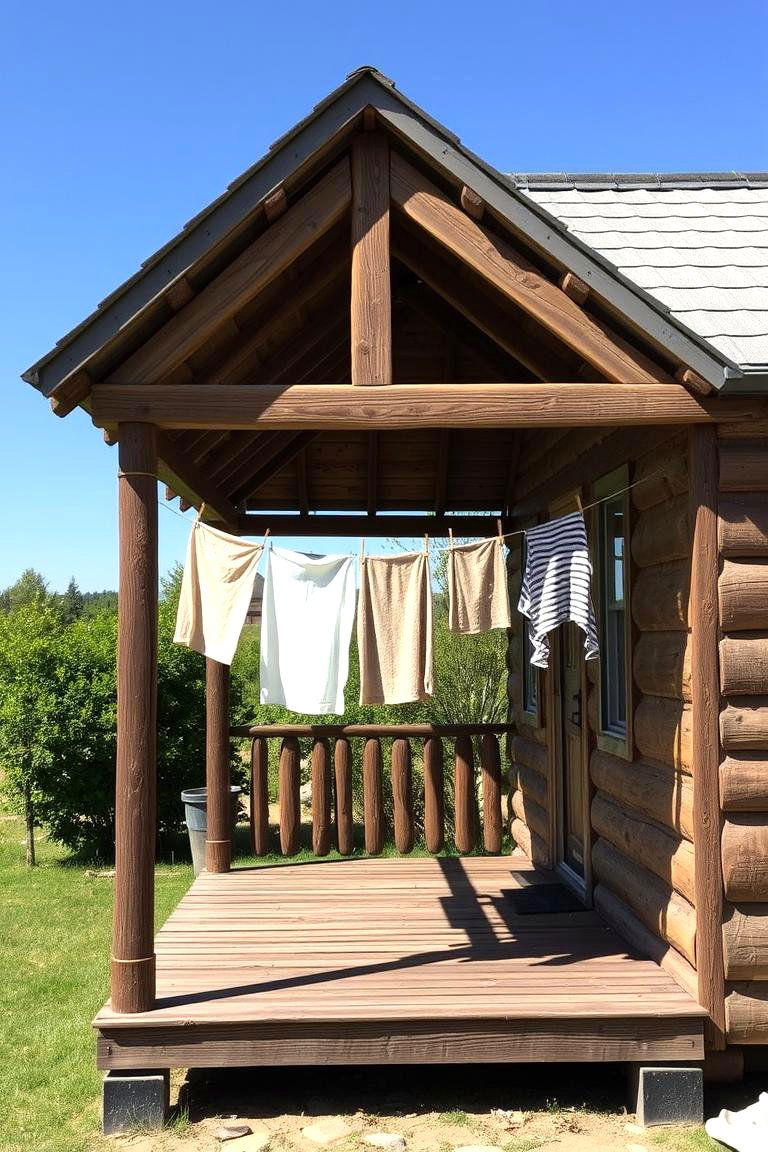Covered Outdoor Laundry Area - 24 Outdoor Laundry Area Design Ideas