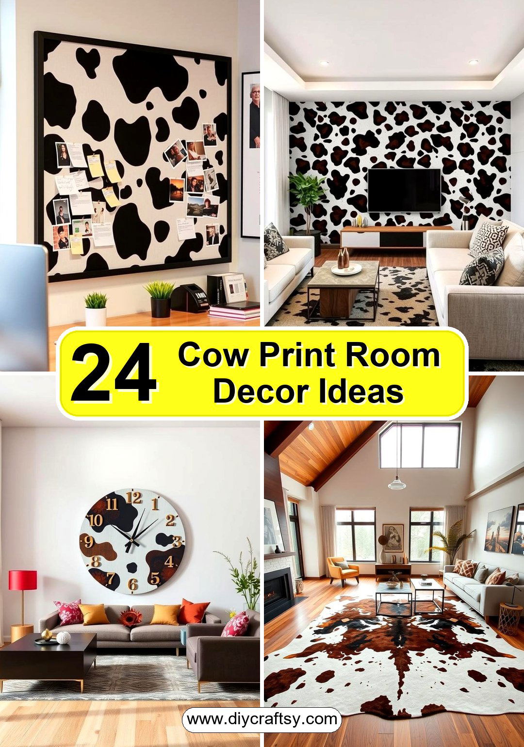 Cow Print Room Decor Ideas