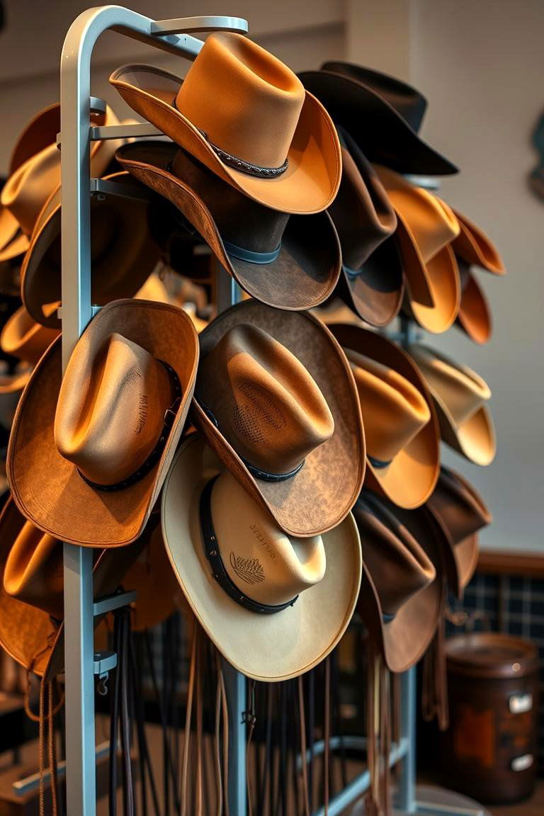 Cowboy Hat Displays - 24 Cowboy Room Decor Ideas