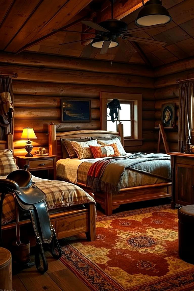 Cowboy Inspired Decor - 24 Western Bedroom Ideas
