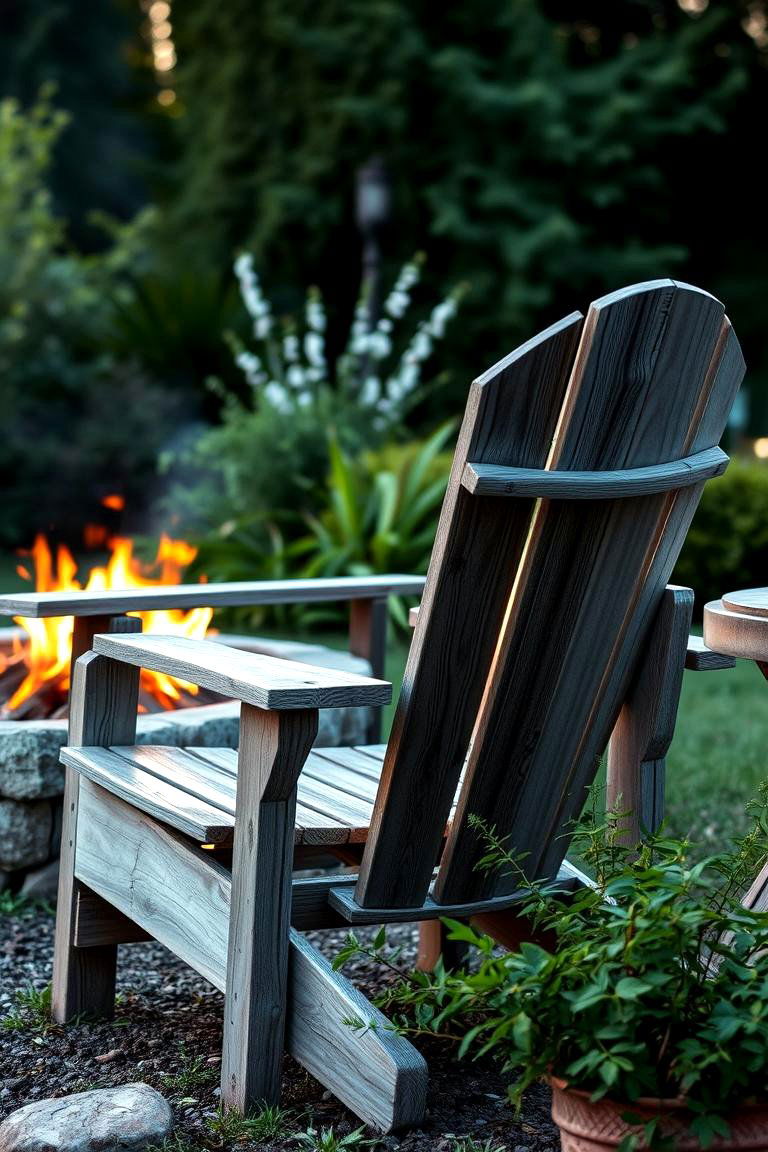 Cozy Adirondack Chairs - 24 Fire Pit Chair Ideas