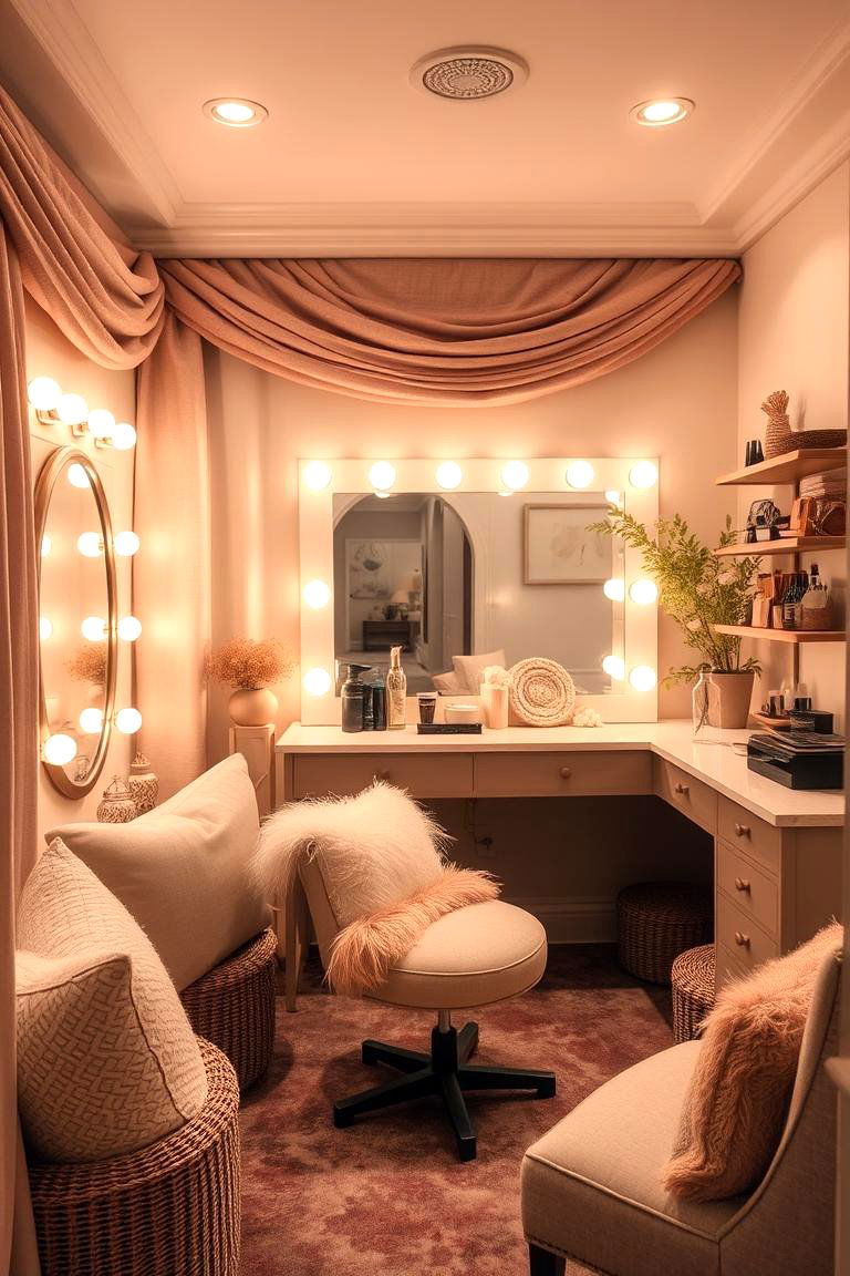Cozy Ambiance Enhancements - 24 Makeup Room Ideas