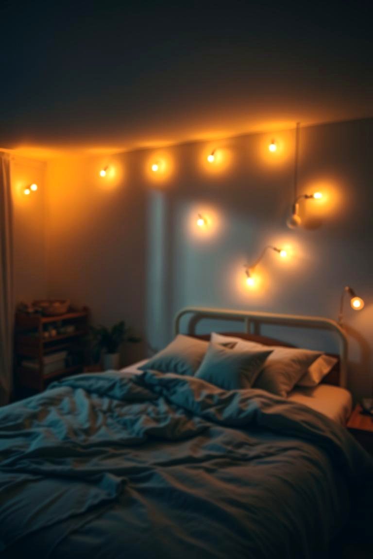 Cozy Ambient Lighting - 24 Small Bedroom Lighting Ideas