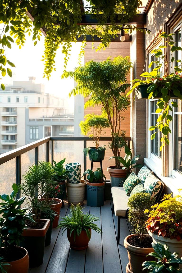 Cozy Balcony Oasis - 24 Small Garden Ideas
