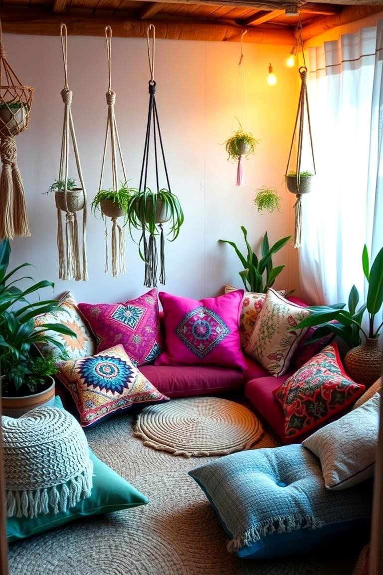 Cozy Bohemian Nook - 24 Aesthetic Room Ideas
