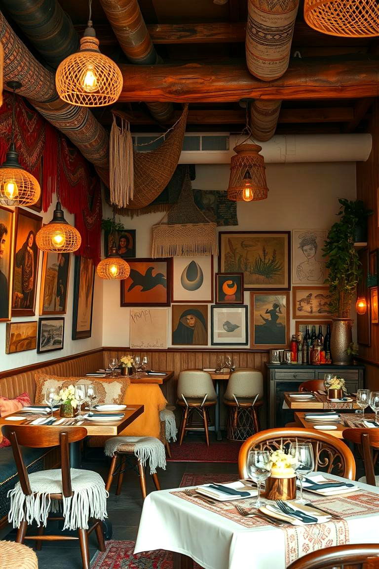 Cozy Bohemian Retreat - 24 Restaurant Interior Design Ideas