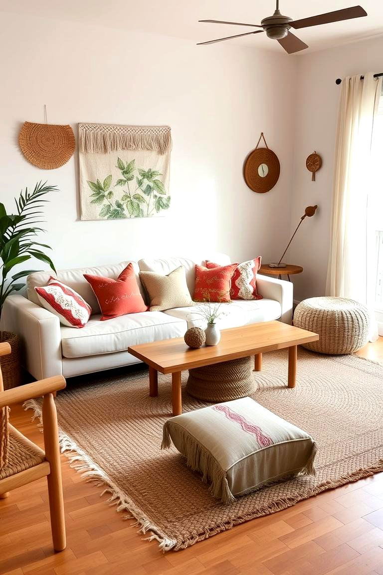 Cozy Boho Vibes - 24 Cream Couch Living Room Ideas