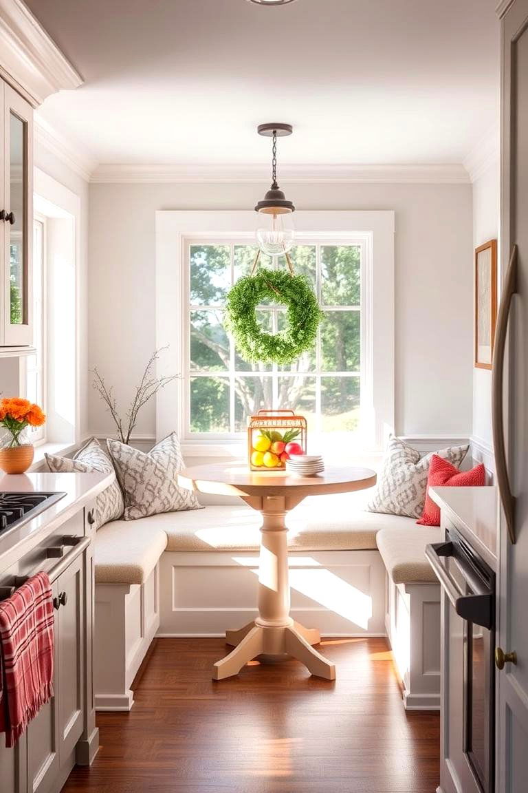 Cozy Breakfast Nook - 24 Craftsman Kitchen Ideas
