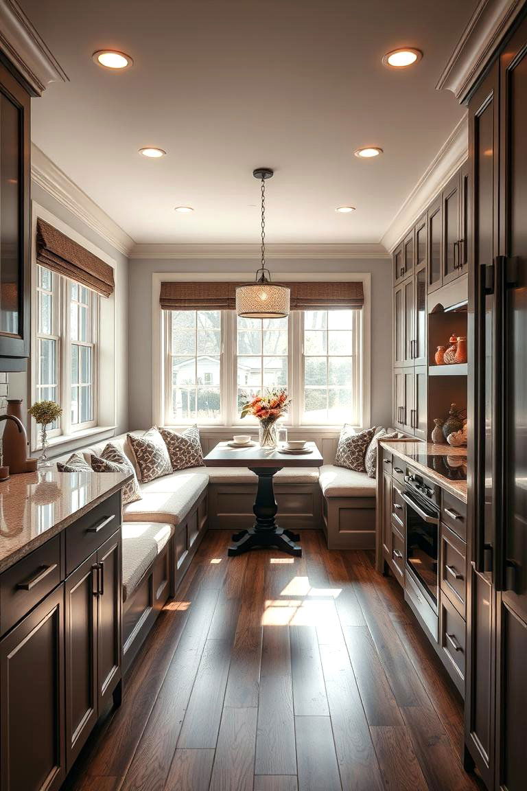 Cozy Built In Seating - 24 Southwestern Kitchen Ideas