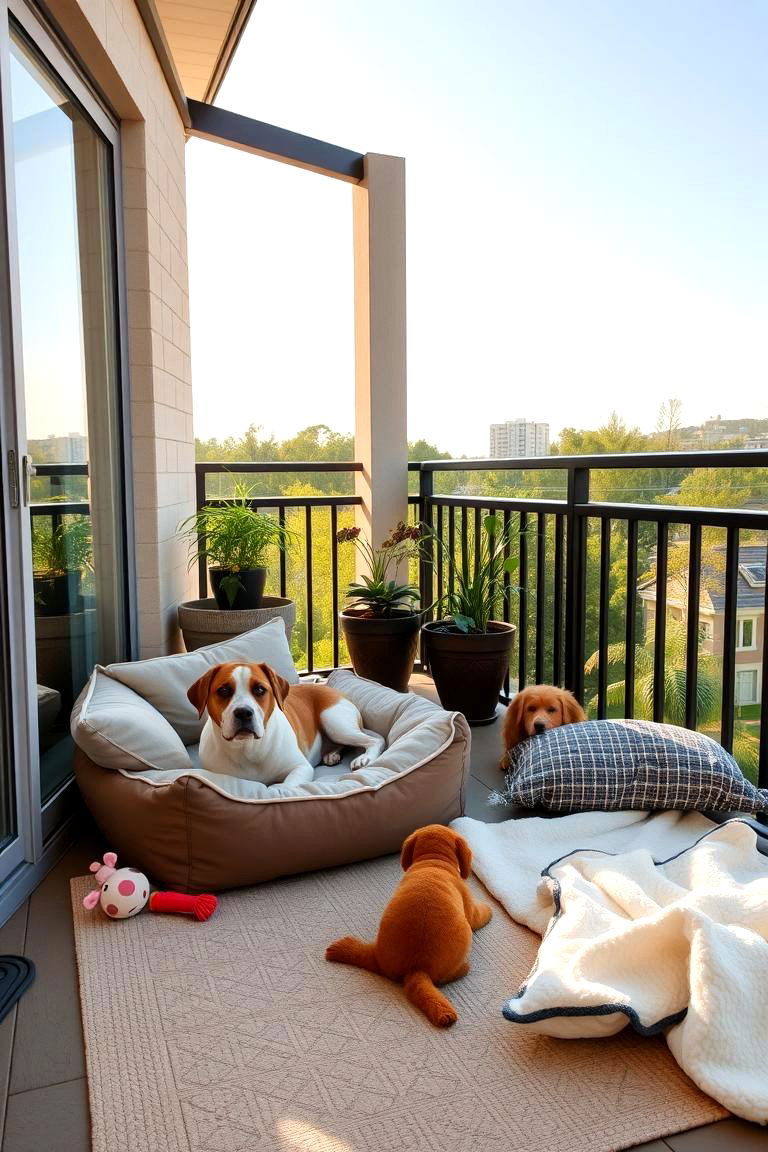 Cozy Canine Retreat - 24 Dog Balcony Ideas
