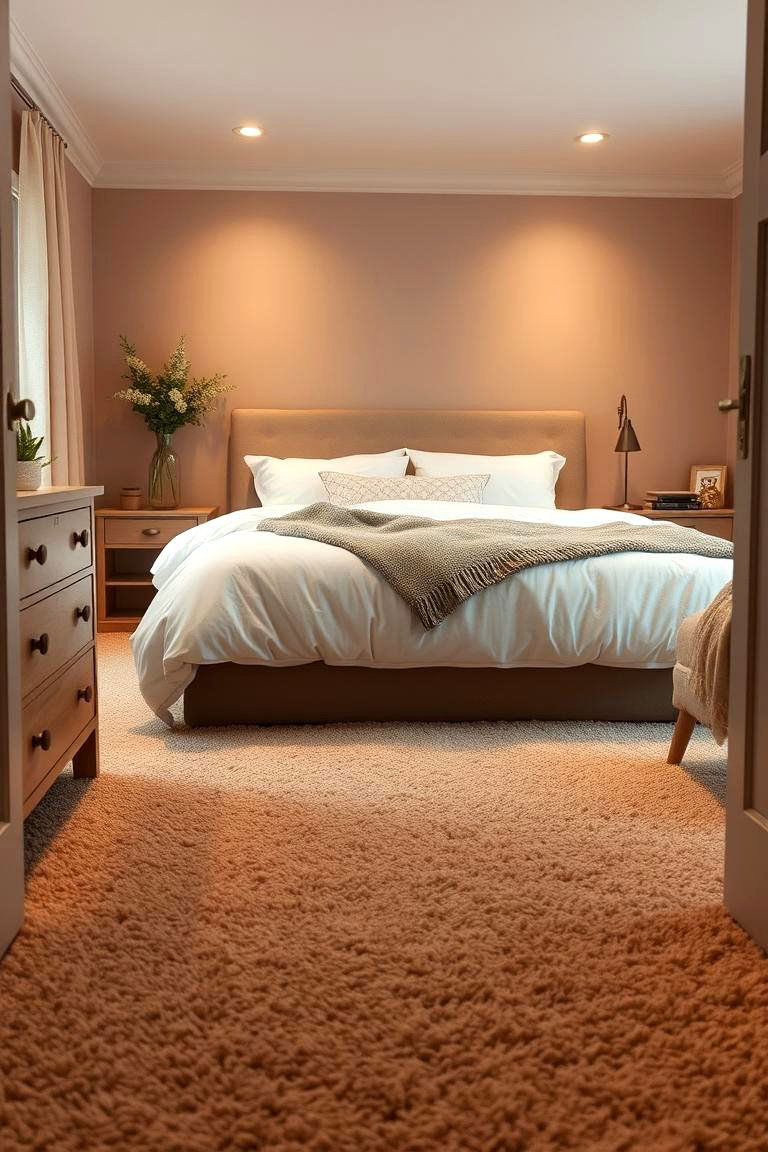 Cozy Carpet Flooring - 24 Bedroom Flooring Ideas