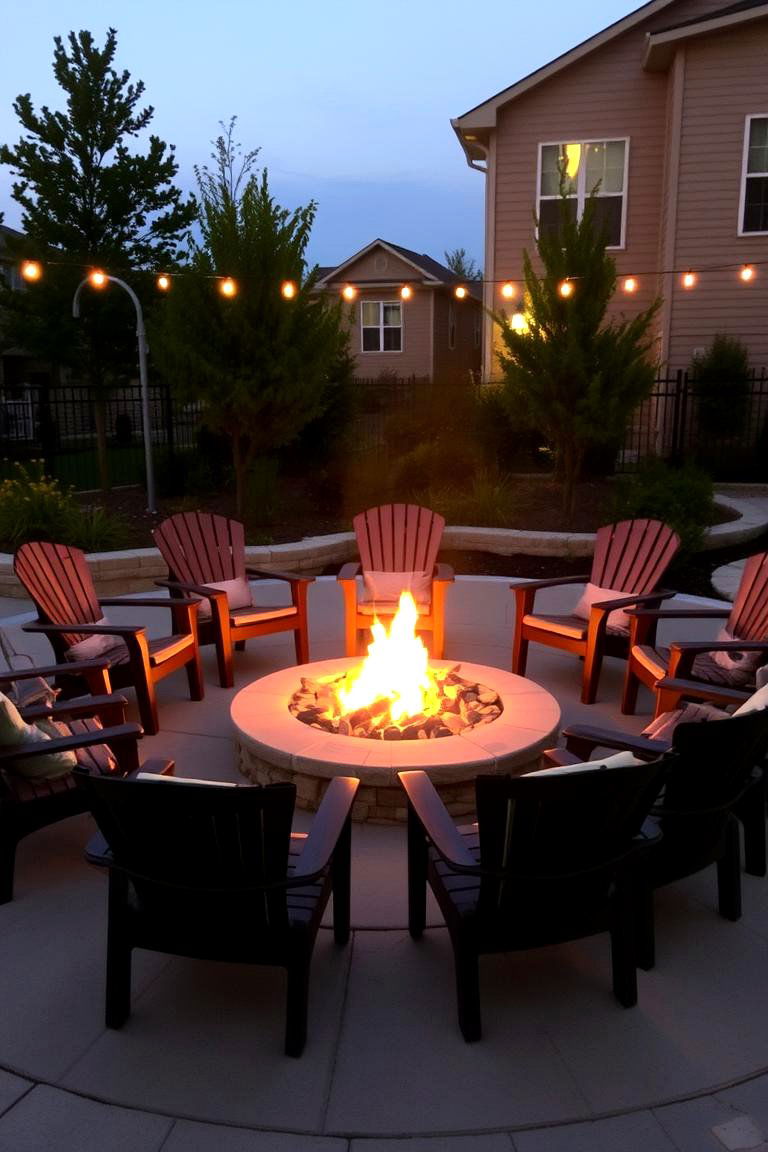 Cozy Circular Seating - 24 Fire Pit Seating Ideas