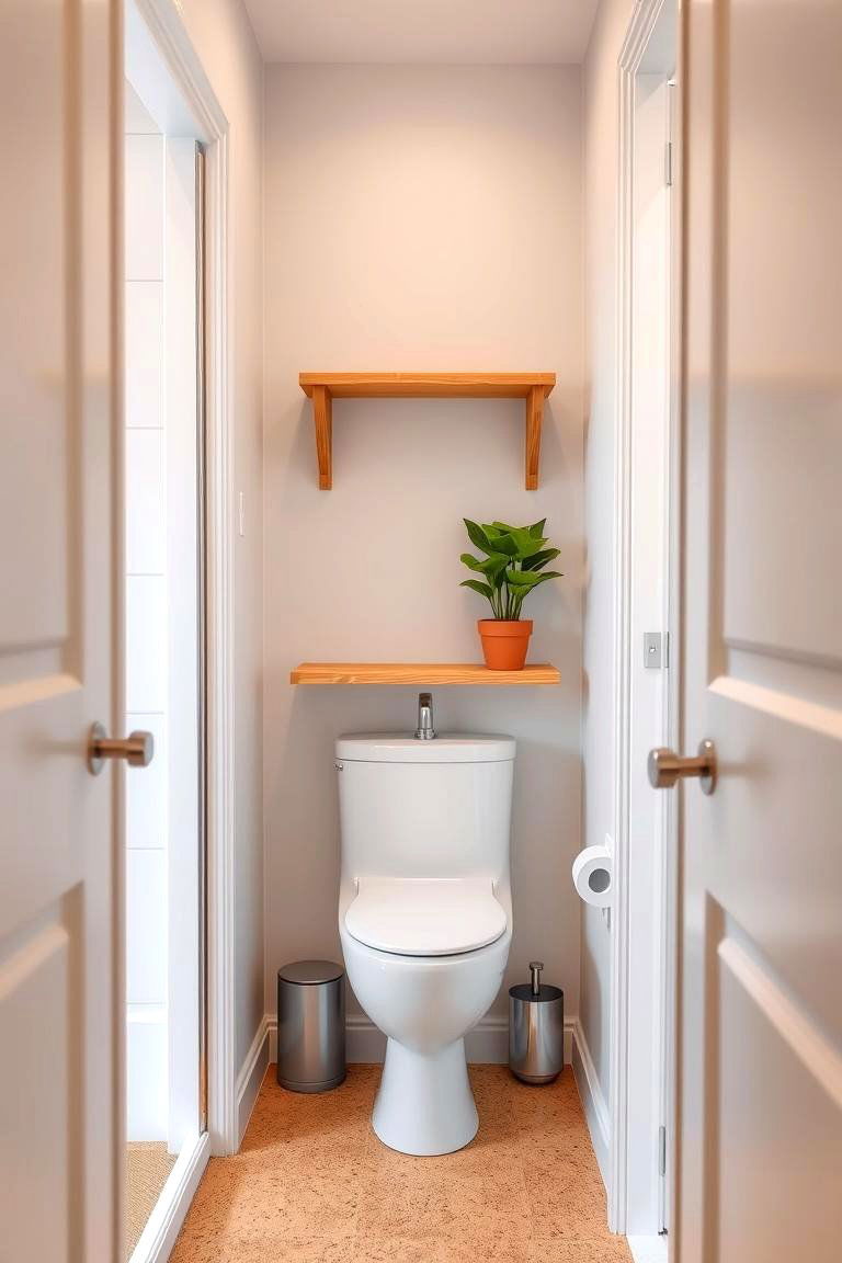 Cozy Cork Flooring - 24 Small Bathroom Flooring Ideas
